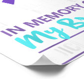 In Memory Of Brother Suicide Awareness Prevention  ポスター (角)