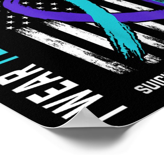 In Memory Of Dad Suicide Awareness Prevention Amer ポスター (角)