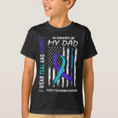 In Memory Of Dad Suicide Awareness Prevention Amer Tシャツ (正面)