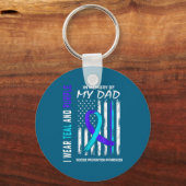 In Memory Of Dad Suicide Prevention Awareness Amer キーホルダー (正面)