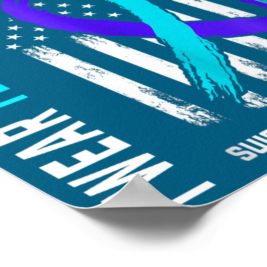 In Memory Of Dad Suicide Prevention Awareness Amer ポスター (角)