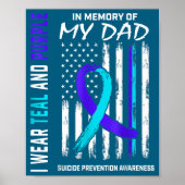 In Memory Of Dad Suicide Prevention Awareness Amer ポスター (正面)