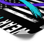 In Memory Of Dad Suicide Prevention Awareness Amer ポスター (角)