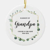 In Memory of Grandpa Greeneryオーナメント セラミックオーナメント (正面)
