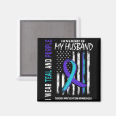 In Memory Of My Husband Suicide Awareness Preventi マグネット (正面/裏面)