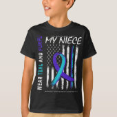 In Memory Of My Niece Suicide Awareness Prevention Tシャツ (正面)