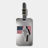 In Memory of Veterans Luggage Tag ラゲッジタグ (正面縦)