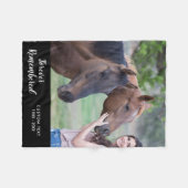 In Memory Pet写真テンプレートカスタム語 フリースブランケット (正面(横))