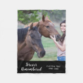 In Memory Pet写真テンプレートカスタム語 フリースブランケット (正面)