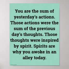 "In moderation", funny, humor, joke ポスター