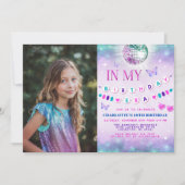 In My誕生日エラ写真招待状-10代の誕生日 招待状 (正面)