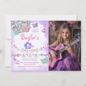 In My誕生日時代のパーティの招待状と写真 招待状 (正面)