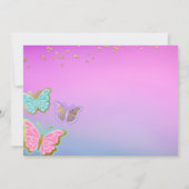 In My誕生日時代のパーティの招待状と写真 招待状 (裏面)