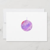 In My誕生日時代パープルスリープバー誕生日写真 招待状 (裏面)