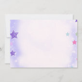 In My10代の若者エラパープルディスコ誕生日写真 招待状 (裏面)