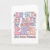 In My 67 Days of School Era 3rd Grade groovy カード (正面)