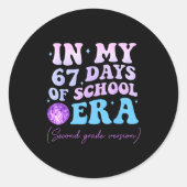 In My 67 Days Of School Era Second Grade Version D ラウンドシール (正面)
