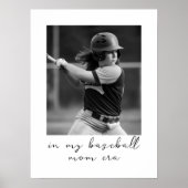 In My Baseball Mom Eraのカスタム写真パーソナライズされた ポスター (正面)