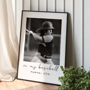 In My Baseball Mom Eraのカスタム写真パーソナライズされた ポスター