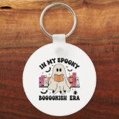 In My Bookish 不気味 Era幽霊ブックハロウィーン地域 キーホルダー (正面)
