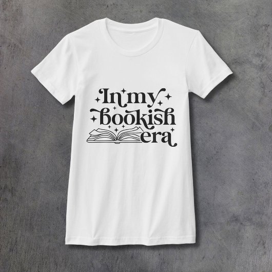 In My Bookish Era Black Ink Women's Fitted Tシャツ
