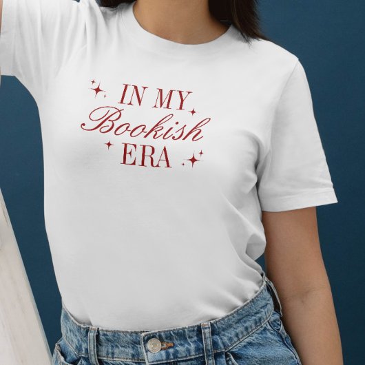 In My Bookish Era Red Script Book Lover's Tシャツ
