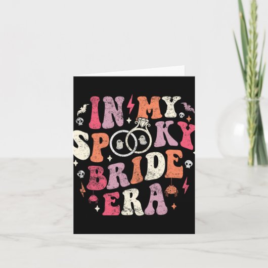In My Bride 不気味 Era Halloween Bride結婚 Bac カード (正面)