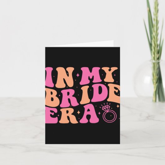 In My Bride Era Groovyバチェロレッテ結婚披露宴 カード (正面)