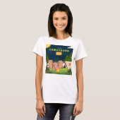 In My Campybara Era Capybara Camping T-Shirt Tシャツ (正面フル)