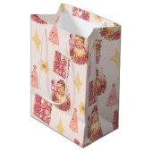 In My Christmas Era Groovy Santa ミディアムペーパーバッグ (正面アングル)