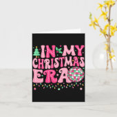 In My Christmas Era Merry Christmas Tree Xmas Cute カード (黄色い花)