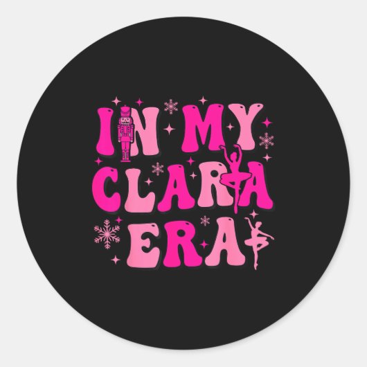 In My Clara Era Nutcracker Ballet Clara Sugar Plum ラウンドシール (正面)