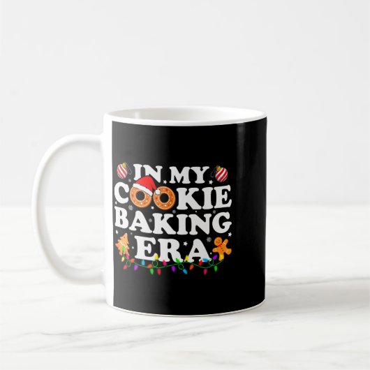 In My Cookie Baking Era Groovy Christmas Tee Famil コーヒーマグカップ (左)