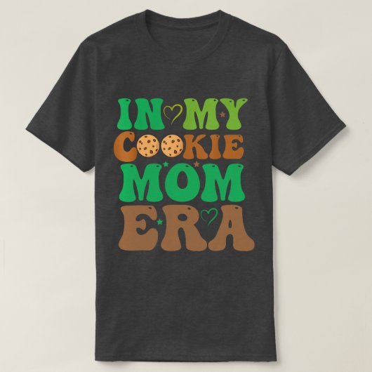 In My Cookie Mom Eraスカウティング女の子Cookieディーラー Tシャツ (デザイン正面)