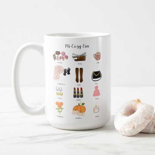 In My Cozy Era コーヒーマグカップ (ドーナツ)