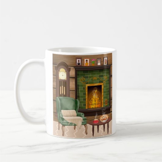 In my cozy home - picture on left コーヒーマグカップ (左)