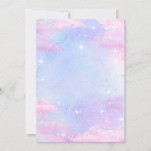 In My Double Digits Era誕生日 招待状 (裏面)