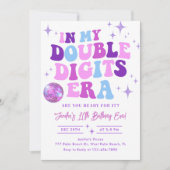 In My Double Digits Era誕生日 招待状 (正面)
