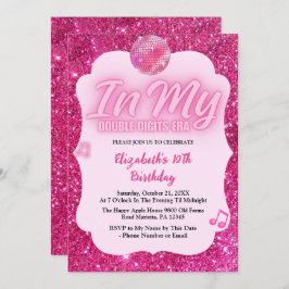 In My Double Digits Era 10th Birthday 招待状