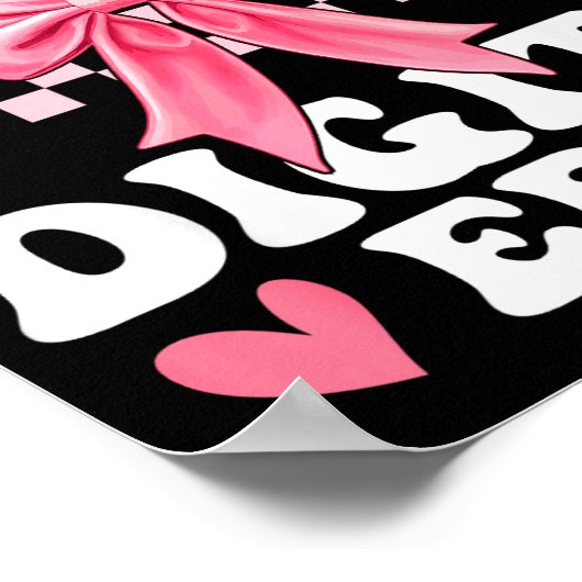 In My Double Digits Era 10th Birthday Coquette Bow ポスター (角)