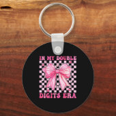 In My Double Digits Era Coquette Bow 10th Birthday キーホルダー (正面)