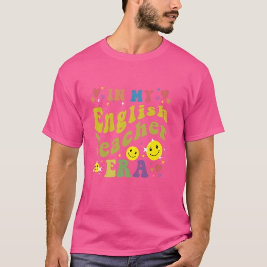 In My English先生エラレトロ新学期メンズ Tシャツ (正面)