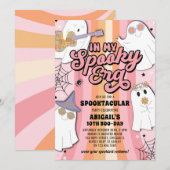 In My Era 不気味 Girlハロウィーン誕生日パーティー 招待状 (正面/裏面)