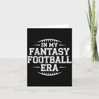 In My Fantasy Football Era Retro Groovy Who Love F カード