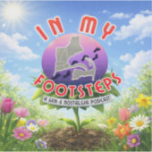 In My Footsteps Podcast ステッカー 別Ver. #4 シール (正面)