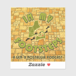 In My Footsteps Podcast Bumper Sticker 別バージョン #1 シール