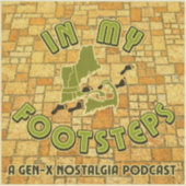 In My Footsteps Podcast Bumper Sticker Alt. #1 シール (正面)
