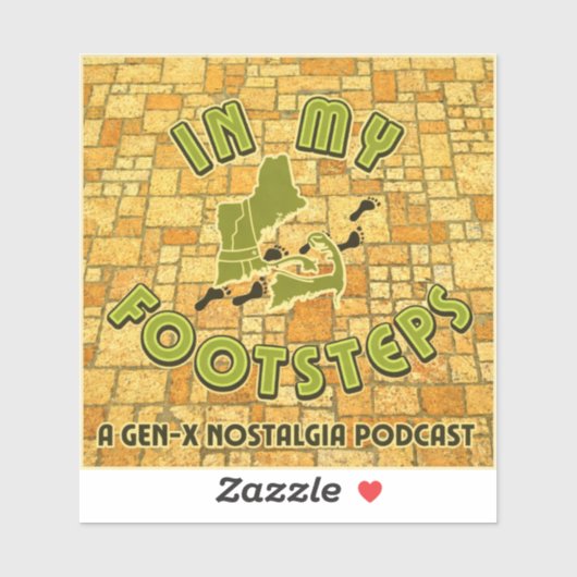 In My Footsteps Podcast Bumper Sticker Alt. #1 シール (シート)