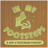 In My Footsteps Podcast Bumper Sticker Alt. #2 シール (正面)