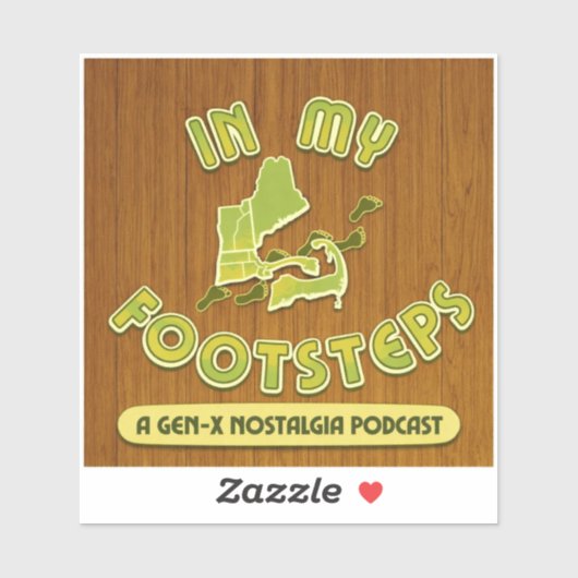 In My Footsteps Podcast Bumper Sticker Alt. #2 シール (シート)